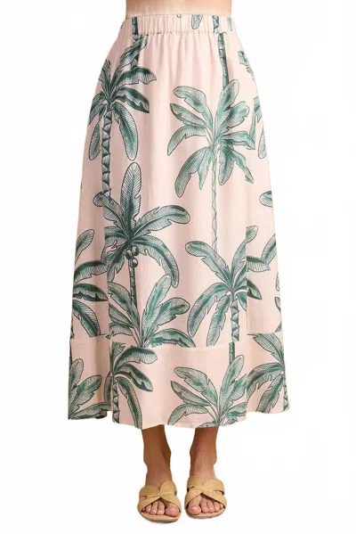 Double A Marisol Skirt In Coconut Palm In Multi