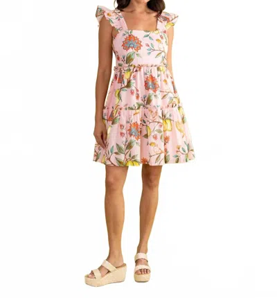 Double A Maya Dress In Lemon In Multi