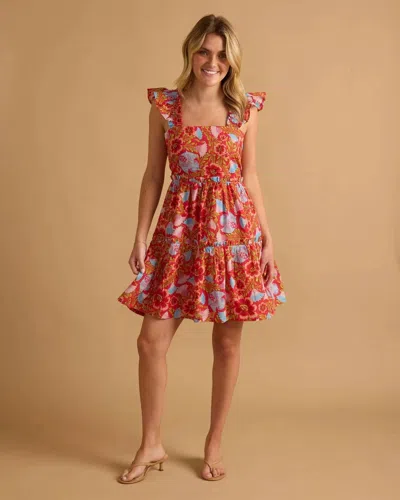 Double A Maya Dress In Retro Floral In Multi