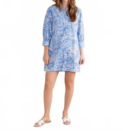Double A Paloma Dress In Sky Pagoda In Multi