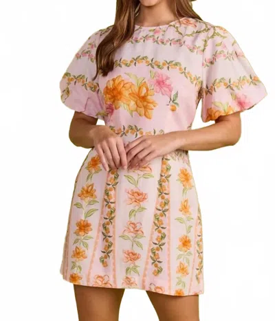 Double A Rome Mini Dress In Parfum In Multi