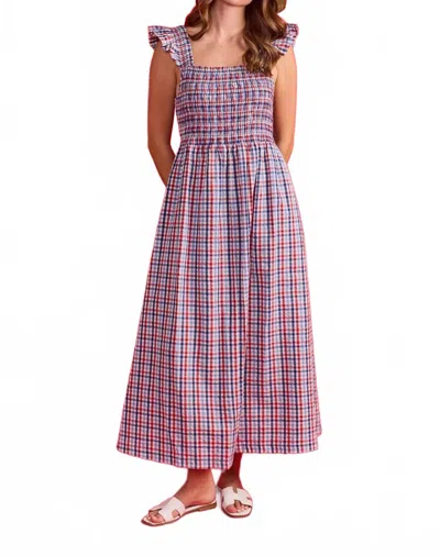 Double A Sage Midi Dress In Independence In Multi