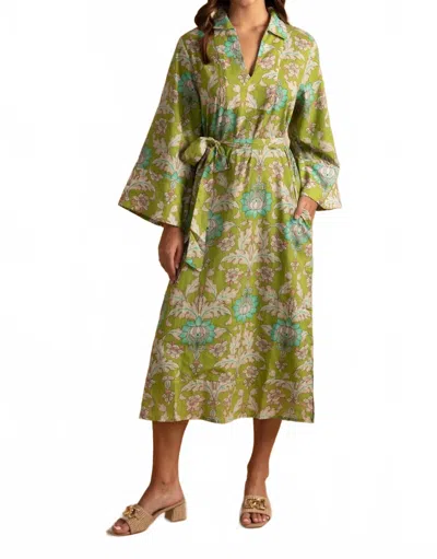 Double A Tapestry Tap Lee Dress In Green In Multi