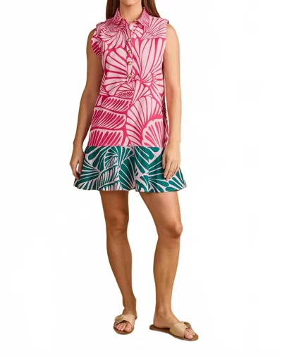 Double A Tilly Dress In Flamingo Shell In Pink