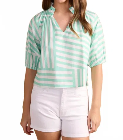 Double A Trish Top In Nikki Beach In Green