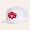 Double B Hat Co. Cattlemen White Logo Patch Cap In White