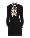 Double C Woman Mini Dress Black Size 8 Polyester, Viscose, Elastane, Polyurethane