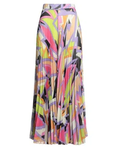 Double C Woman Pants Lilac Size 10 Polyester In Purple