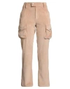 Double C Woman Pants Sand Size 8 Polyester, Polyamide, Elastane In Pink