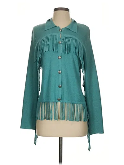 Pre-owned Double D Ranch Cardigan Sweater In Blue