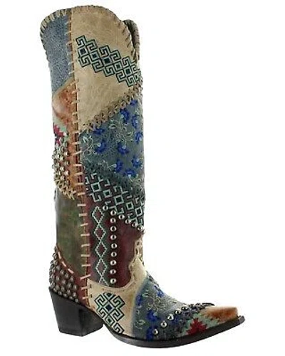 Pre-owned Double D Ranch Old Gringo Women's Blow Out Western Boot - Snip Toe - Ddl050-1 In Multicolor