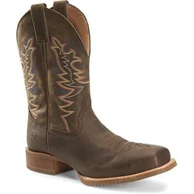 Pre-owned Double-h Boots - Mens - Mens 11 Inch Wide Square Toe Roper, Crazy Horse