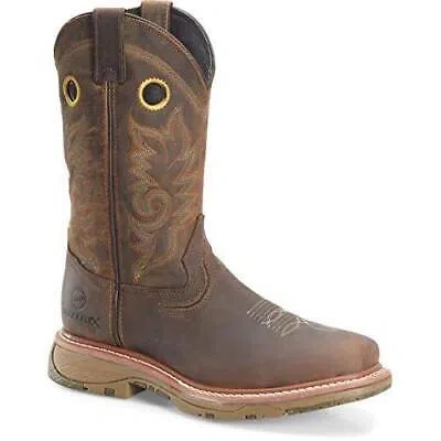 Pre-owned Double-h Boots Doub Mens 12" Wdsq B - Light Brow