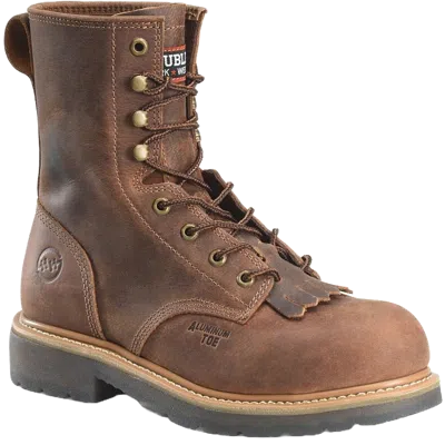 Pre-owned Double-h Boots Double H Men's Judge Laceer Beford Dark Copper Boots Dh4155