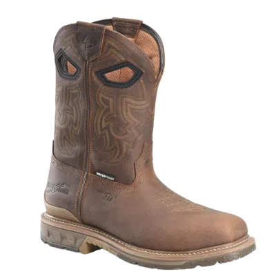 Pre-owned Double-h Boots Double H Men's Phantom Rider Stanton Composite Toe Work Boot Ph5010 In Brown