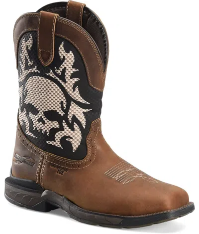 Pre-owned Double-h Boots Double H Men's Witness Ct Brown/black
