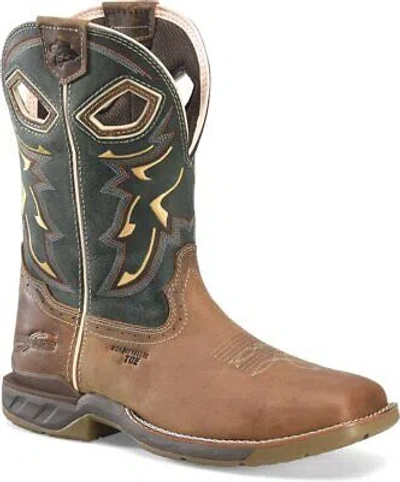 Pre-owned Double-h Boots Men's 11” Phantom Rider Kerrick Composite Toe Non-metallic Roper In Medium Bro