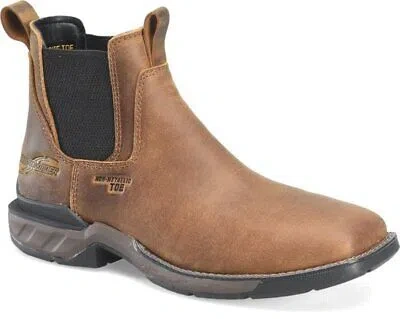 Pre-owned Double-h Boots Men's 5” Phantom Rider Heisler Composite Toe Non-metallic Romeo W In Medium Bro