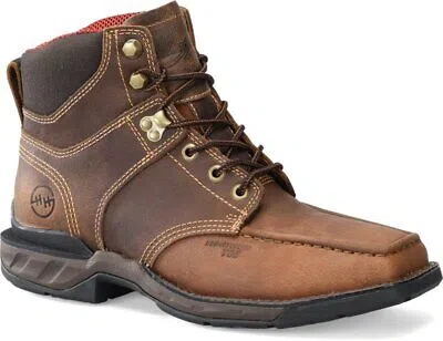 Pre-owned Double-h Boots Men's 6" Chet Composite Toe Work Boot Brown - Dh5371, Medium Bro