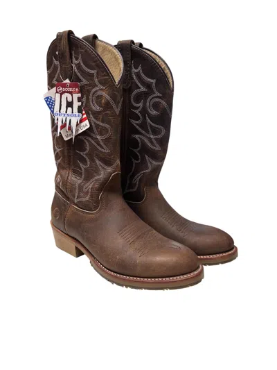 Double-h Boots Men's Dylan Ice Work Western Boots In Brown In Multi
