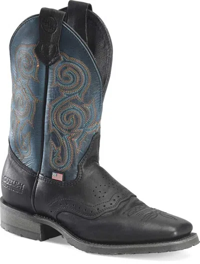 Pre-owned Double-h Boots Men's Nolen 11 Inch Sr Eh Black Bison