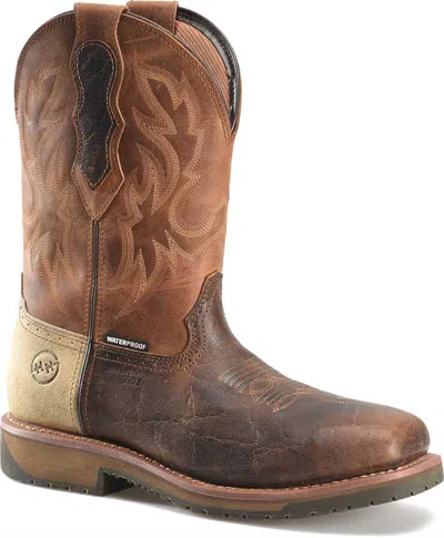Pre-owned Double-h Boots Men's Outlook 11 Inch Ct Wp Sr Eh Dark Beige