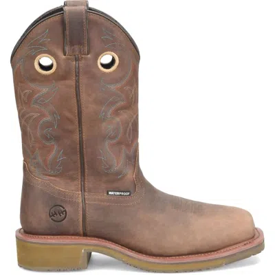 Double-h Boots Men's Roy Comp Toe Roper Boot In Brown