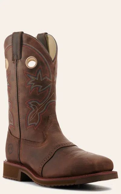 Double H Men's Antonio Earthquake Rust Square Composite Toe Work Boot In Multi