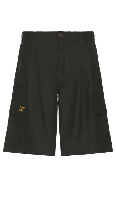 Double Rainbouu Oversize Cargo Short In Olive