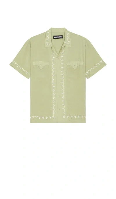 Double Rainbouu West Coast Shirt In Khaki