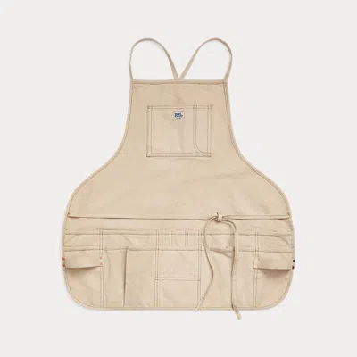 Double Rl Canvas Apron In Greige