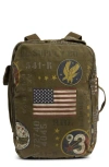 Double Rl Canvas Graphic Backpack In Green