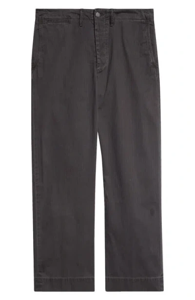 Double Rl Cotton Herringbone Twill Field Pants In Black