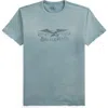 Double Rl Ralph Lauren Distressed Jersey Graphic T-shirt In Blue