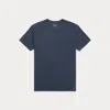 Double Rl Garment-dyed Crewneck T-shirt In Dark Navy