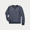 Double Rl Garment-dyed French Terry Sweatshirt In Navy