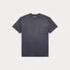 Double Rl Garment-dyed Pocket T-shirt In Blue