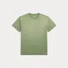 Double Rl Garment-dyed Pocket T-shirt In Olive