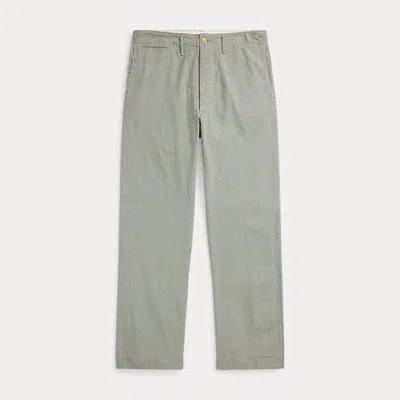 Double Rl Handwoven Field Pant In Blue Check