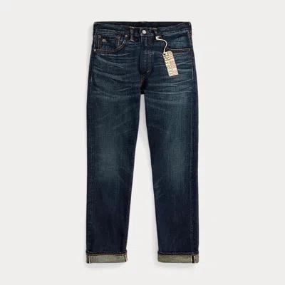Double Rl High Slim Bayview Selvedge Jean In Bayview Wash