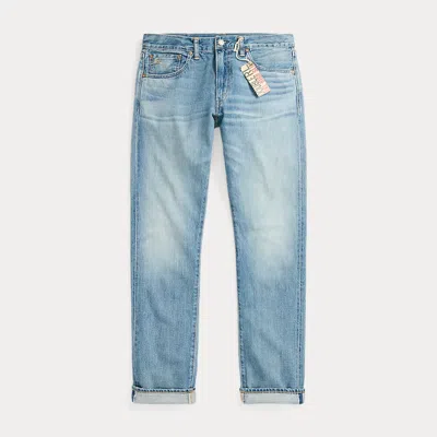 Double Rl High Slim Lawton Selvedge Jean In Lawton Wash