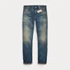 Double Rl High Slim Yosemite Selvedge Jean In Yosemite Wash