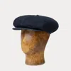 Double Rl Indigo Denim Newsboy Cap In Rinse