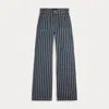 Double Rl Indigo Striped Jean In Medium Wash