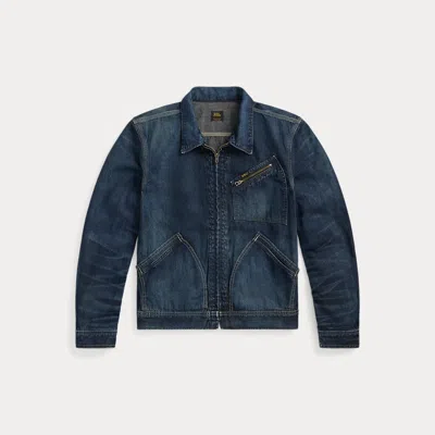Double Rl Leyton Indigo Denim Jacket In Leyton Wash