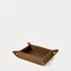 Double Rl Limited-edition Suede Valet Tray In Pale Russet