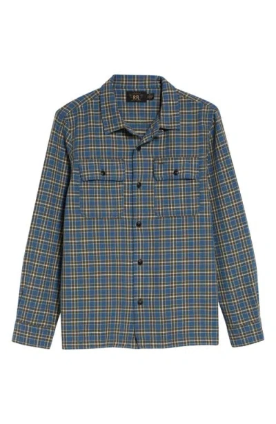 Double Rl Matlock Plaid Cotton Button-up Shirt In Multi