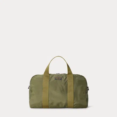 Double Rl Nylon Canvas Utility Duffel In Olive Drab