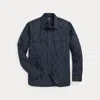 Double Rl Quilted Shirt Jacket In Navy