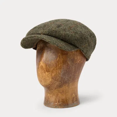 Double Rl Ralph Lauren Glen Plaid Wool Driver's Cap In Multi